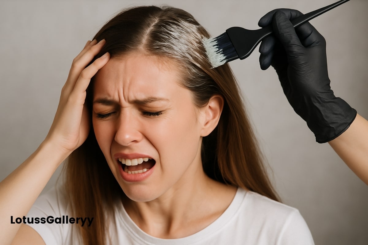 ایرادات رنگ موی شیمیایی
